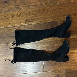 SHEIN Black Over the Knee Boots